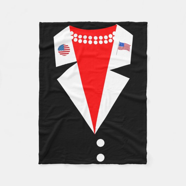 Kamala Harris Pantdräkt Costume Party Female Presi Fleecefilt (Framsidan)