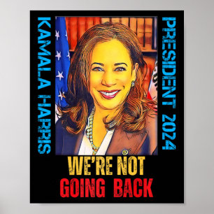 Kamala Harris Pop Art 2024 Vi är inte Goi Poster