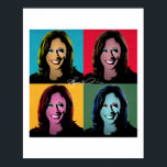KAMALA HARRIS Pop Art Poster<br><div class="desc">PolitiClothes.com - Onlinen Trendiest Policy Apparel Unik Valet och Politiska redskap Inklusive: Politiska T-tröjor,  politiska stöttepelare,  politiska knappar,  Politiskt Stift,  Politiskt kort,  Politiskt Mugg,  Politiskt Poster,  Politiska signaturer och mycket mer! SHOP ONLINE AT: http://www.Politiclothes.com På Facebook: http://www.facebook.com/politiclothes på Twitter: http://www.twitter.com/politiclothes på Instagram: http://www.instagram.com/politiclothes::</div>