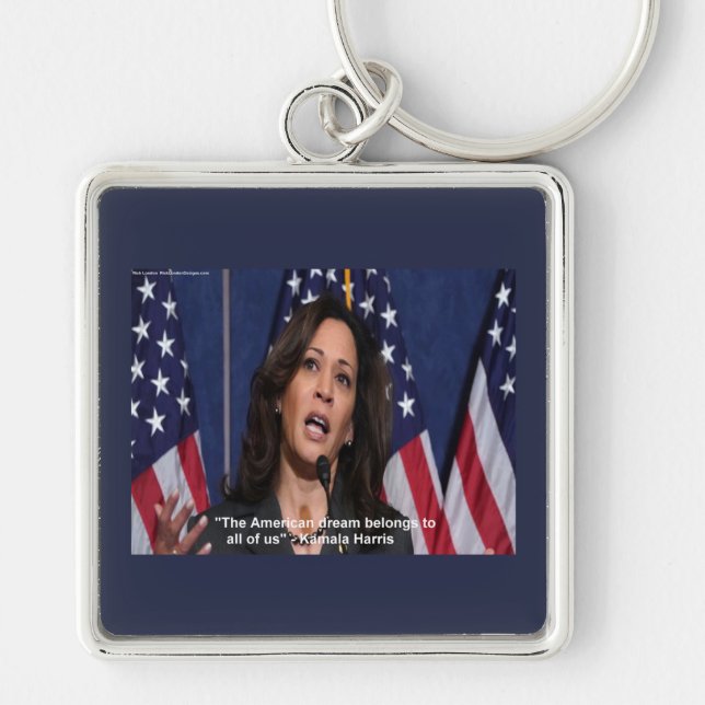 Kamala Harris Premium Jumbo Nyckelring (Framsidan)