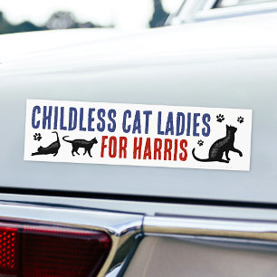Kamala Harris President 2024, Barnsolt Cat Dam Bildekal