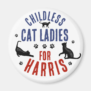 Kamala Harris President 2024, Barnsolt Cat Dam Magnet