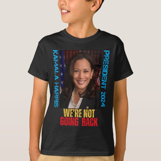 Kamala Harris President 2024. T Shirt (Framsida)