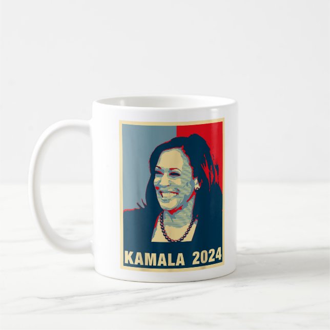 Kamala Harris President 2024 Vicepresident Kaffemugg (Vänster)