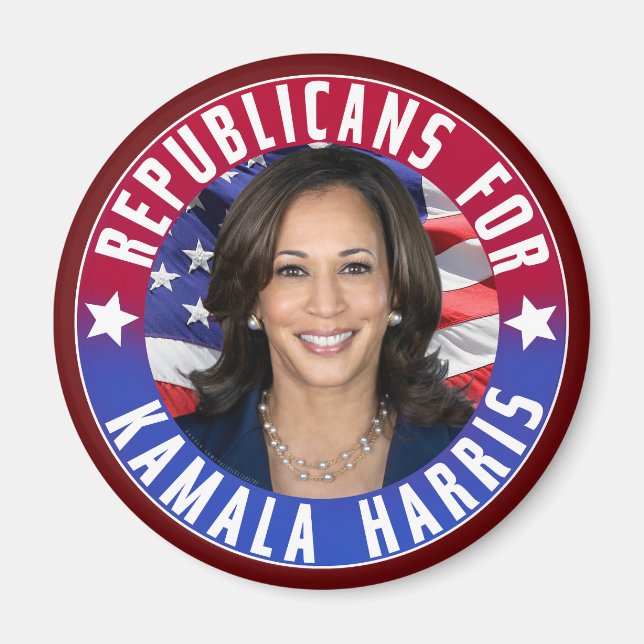 Kamala Harris president Photo 2024 Magnet (Framsidan)