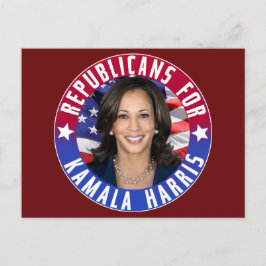 Kamala Harris president Photo 2024 Vykort