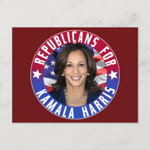 Kamala Harris president Photo 2024 Vykort