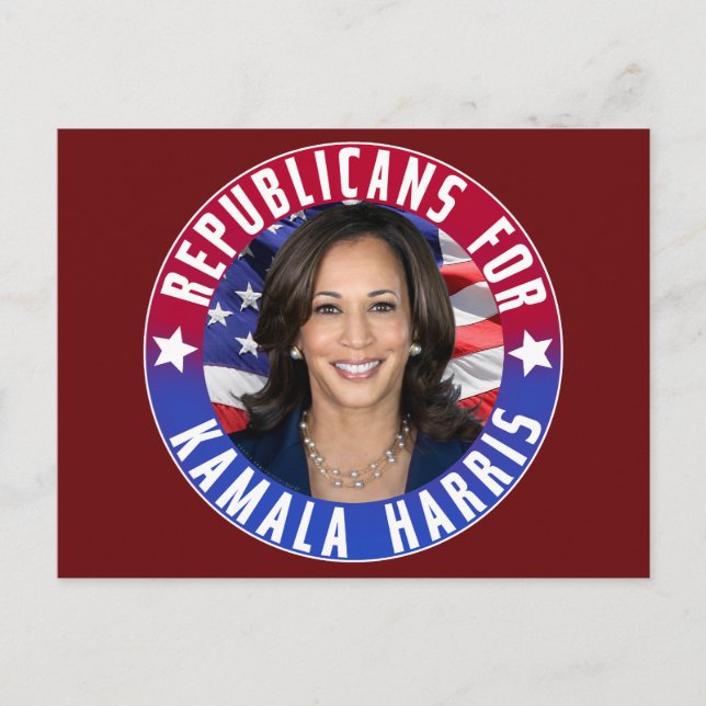 Kamala Harris president Photo 2024 Vykort (Framsida)