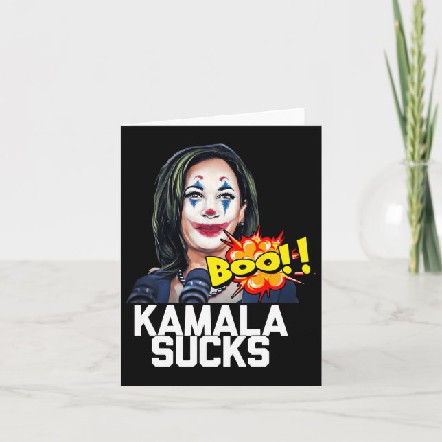 Kamala Harris President Valection 2024 Trump Hallo Kort (Framsida)