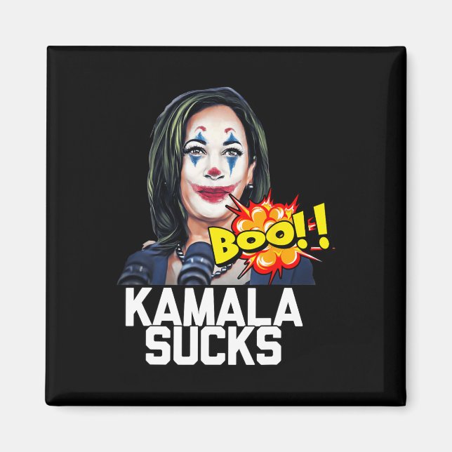 Kamala Harris President Valection 2024 Trump Hallo Magnet (Framsidan)