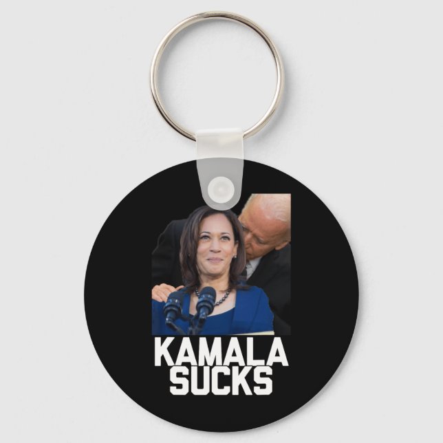 Kamala Harris President Valection 2024 Trump Hallo Nyckelring (Framsida)