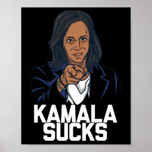 Kamala Harris President Valection 2024 Trump Hallo Poster