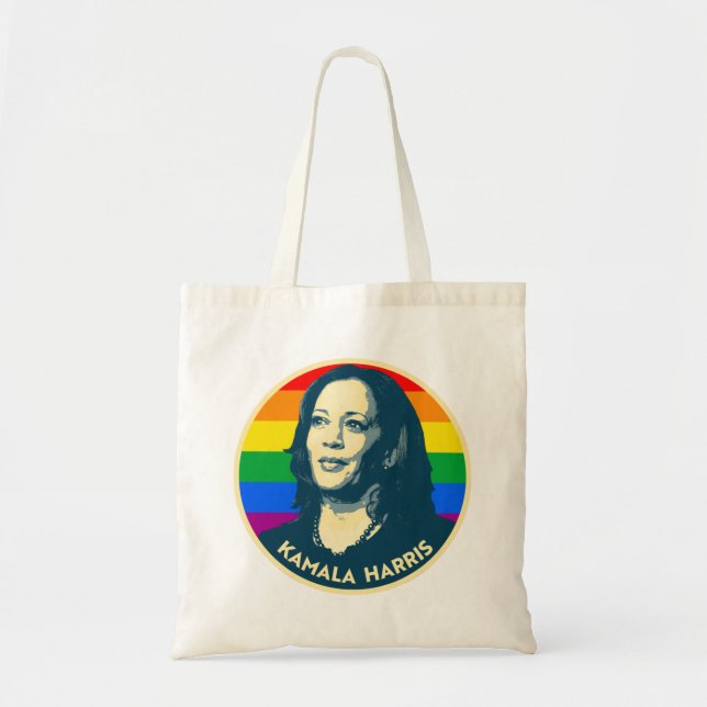 KAMALA HARRIS PRIDE BADGE TYGKASSE (Framsidan)