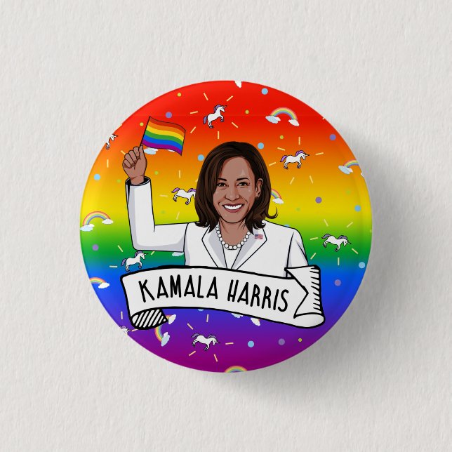 Kamala Harris Pride Knapp (Framsida)