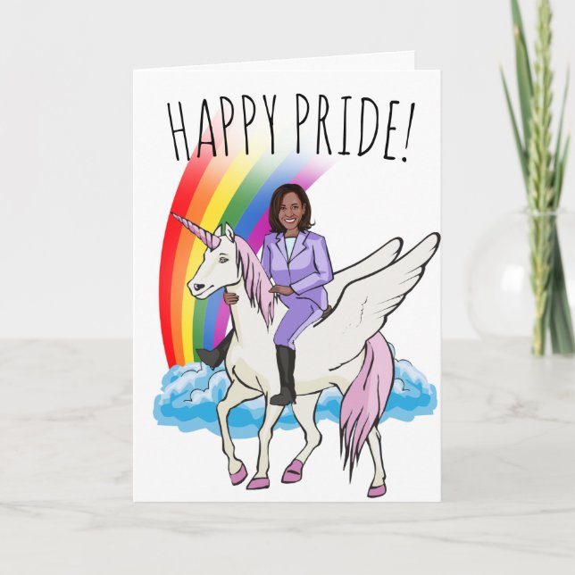 Kamala Harris Pride Kort (Framsida)