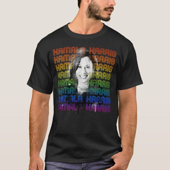 Kamala Harris Pride T-Shirt (Framsida)