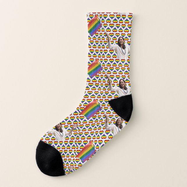 Kamala Harris pridesockor Strumpor (Höger inuti)