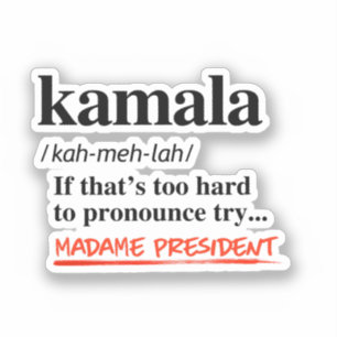 Kamala Harris - Prova Madame President Klistermärken