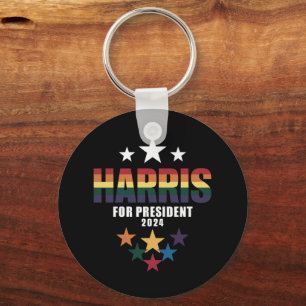 Kamala Harris regnbåge HBTQ Pride-valet 2024 Nyckelring