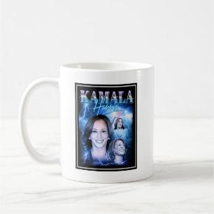 Kamala Harris Retro 90s Stil Kaffemugg