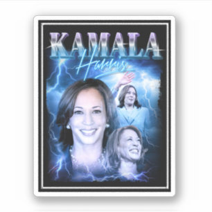 Kamala Harris Retro 90s Stil Klistermärken
