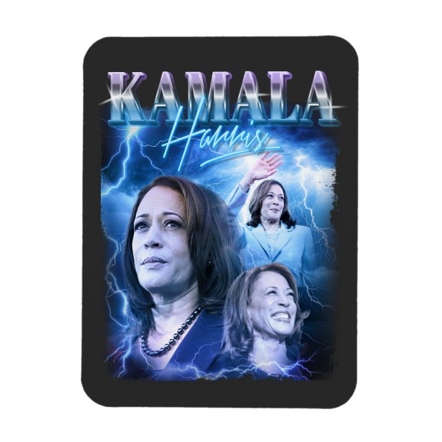 Kamala Harris Retro 90s Stil Magnet (Vertikal)