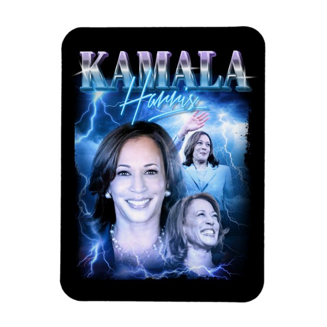 Kamala Harris Retro 90s Stil Magnet (Vertikal)
