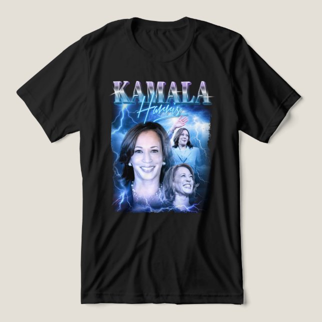 Kamala Harris Retro 90s Stil T Shirt (Design Framsida)