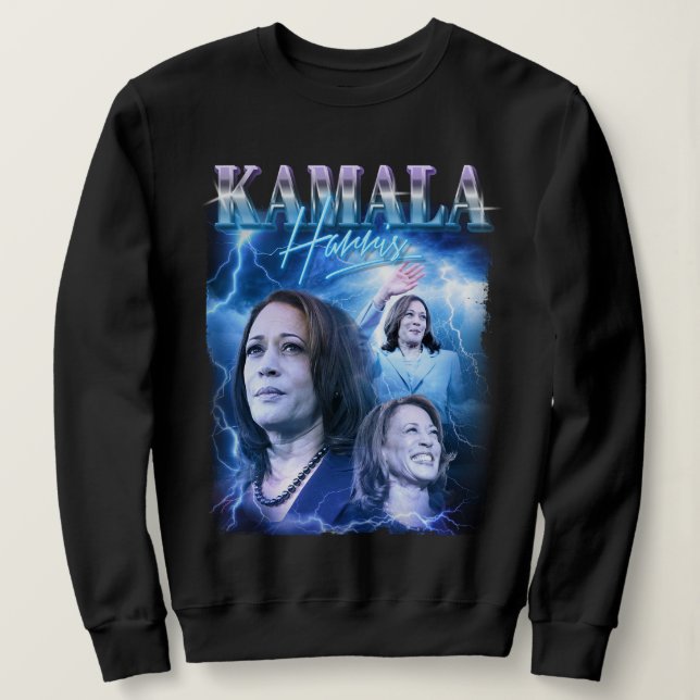 Kamala Harris Retro 90s Stil T Shirt (Design framsida)