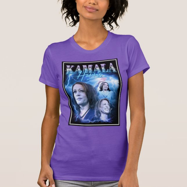 Kamala Harris Retro 90s Stil T Shirt (Framsida)