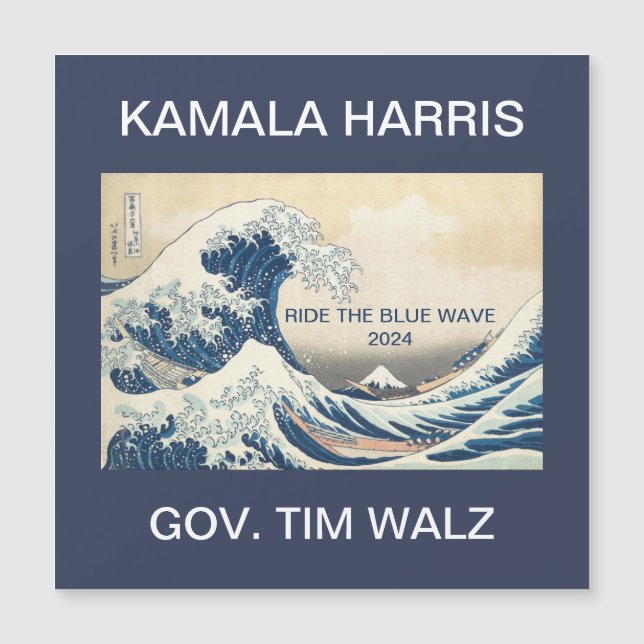 KAMALA HARRIS RIDE THE BLUE WAVE 2024 (Framsida)