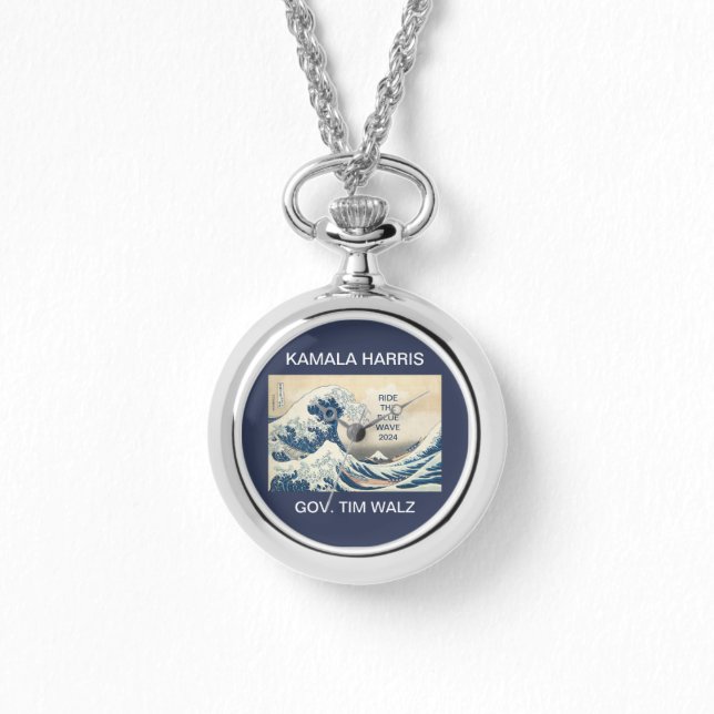 KAMALA HARRIS RIDE THE BLUE WAVE 2024 ARMBANDSUR (Framsida)
