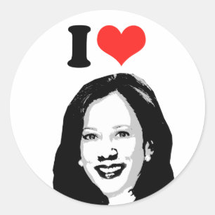 Kamala Harris Runt Klistermärke