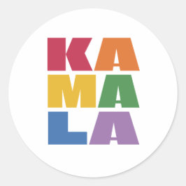 Kamala Harris. Runt Klistermärke
