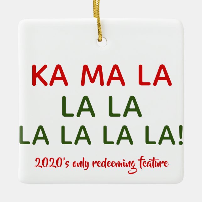 Kamala (Harris) Sång Ceramic Ornament (Framsida)