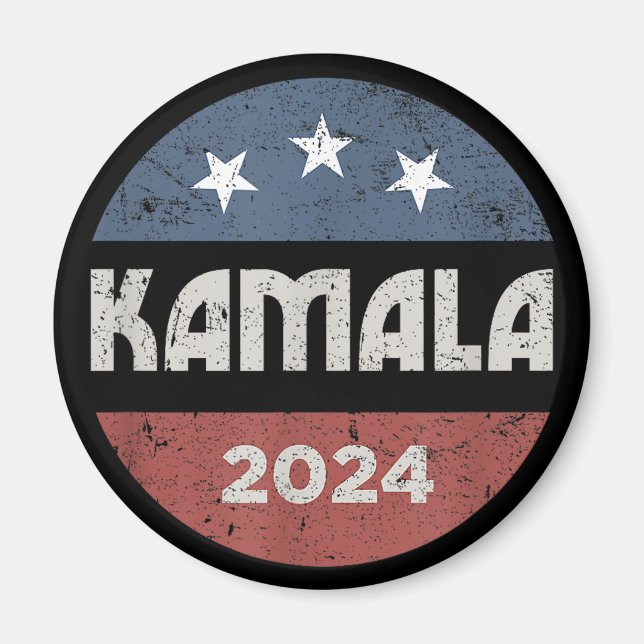 Kamala Harris som president 2024 Madame President Magnet (Framsidan)