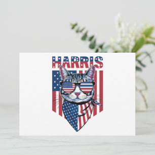Kamala Harris som president 2024 Rolig katt Inbjudningar