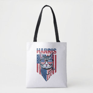 Kamala Harris som president 2024 Rolig katt Tygkasse
