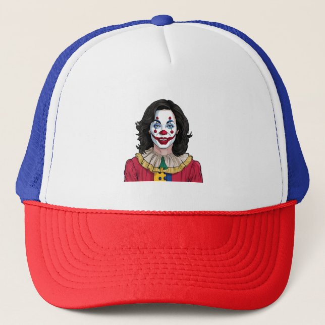 Kamala Harris Spooky Halloween Clown Val 2024 Keps (Framsida)