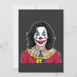 Kamala Harris Spooky Halloween Clown Val 2024 Tack Kort