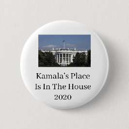 Kamala Harris Ställe är i White House Button Knapp
