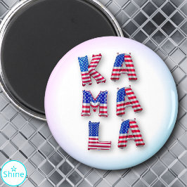 Kamala Harris Supporter USA flagga Balloon Alphabe Magnet