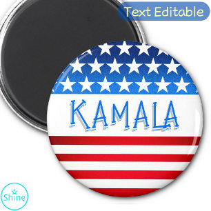 Kamala Harris Supporter Volunteer Fläkt Anpassning Magnet