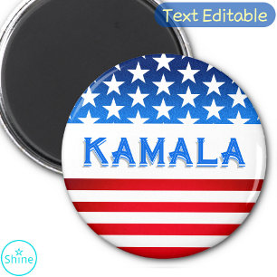 Kamala Harris Supporters American Flagga Magnet