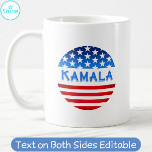 Kamala Harris Supporters Volunteers Val 2024 Kaffemugg