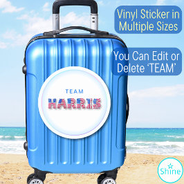 Kamala Harris TEAM HARRIS US Flagga Balloon Alphab Klistermärken