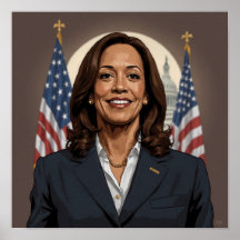 Kamala Harris Tecknad