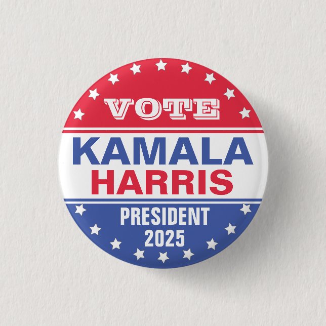 Kamala Harris Template for Elections Knapp (Framsida)