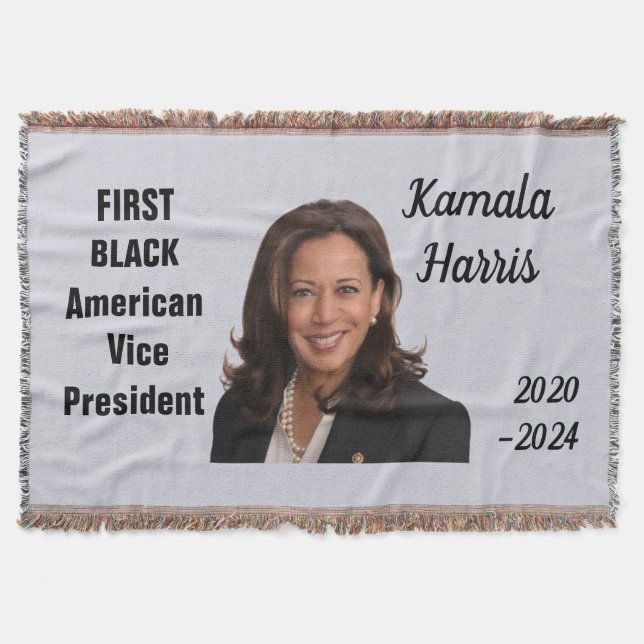 KAMALA HARRIS Throw Blanket Filt (Framsidan)