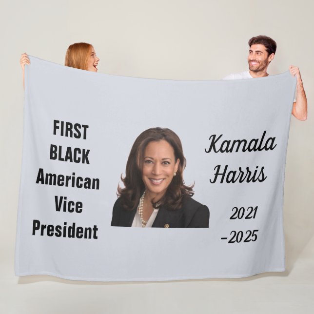 KAMALA HARRIS Throw Blanket Fleecefilt (På plats)